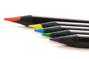 Image showing Collection of colorful pencils