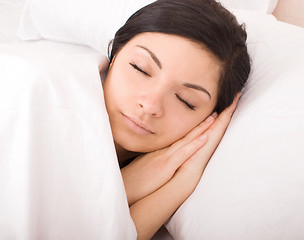 Image showing sleeping woman