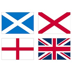 Image showing Flags of the UK