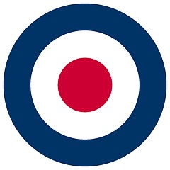 Image showing UK RAF roundel flag