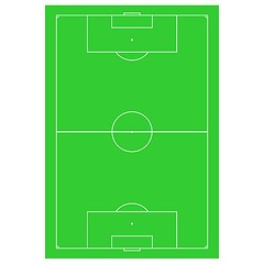 Image showing Football soccer field