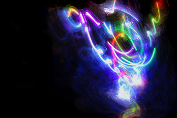 Image showing abstract color lights