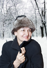 Image showing Happy elderly woman