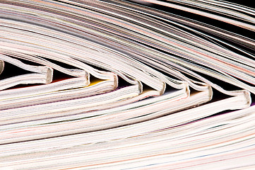 Image showing Stack of magazines 