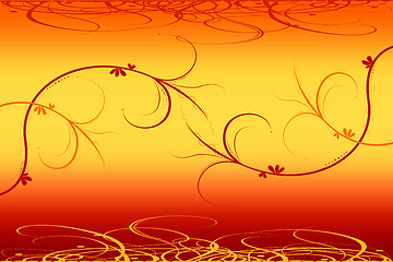 Image showing Abstract floral background 