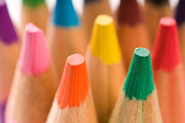 Image showing Collection of colorful pencils