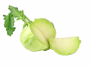 Image showing fresh and sweet kohlrabi