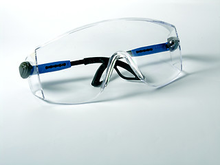 Image showing Safety Goggles on blue background