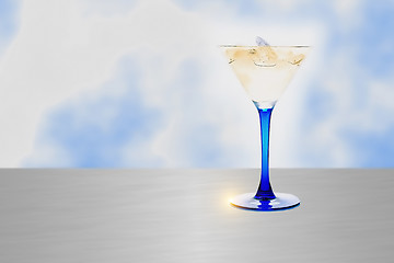 Image showing blue glass