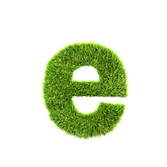 Image showing grass lower-case letter