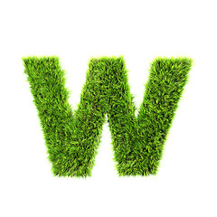 Image showing grass lower-case letter