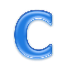 Image showing Aqua letters