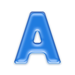 Image showing Aqua letters