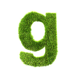 Image showing grass lower-case letter