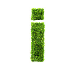 Image showing grass lower-case letter