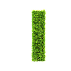 Image showing grass lower-case letter