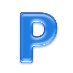 Image showing Aqua letters