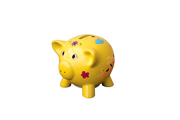 Image showing Yellow piggy bank-2