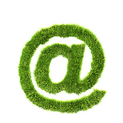 Image showing grass letter