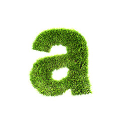 Image showing grass lower-case letter