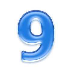 Image showing Aqua number