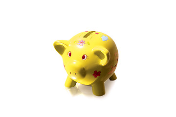 Image showing Yellow piggy bank-1