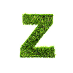 Image showing Grass letter