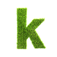 Image showing grass lower-case letter