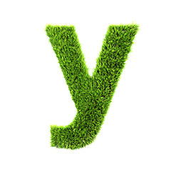 Image showing grass lower-case letter