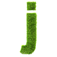 Image showing grass lower-case letter