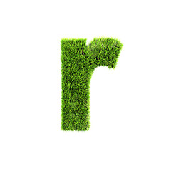 Image showing grass lower-case letter