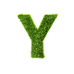 Image showing Grass letter