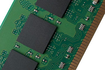 Image showing Memory chip circuit board detail