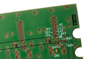 Image showing Memory chip circuit board detail