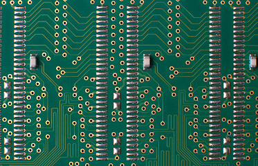 Image showing Memory chip circuit board detail