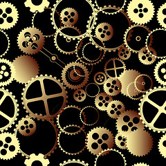 Image showing Clockwork gears pattern