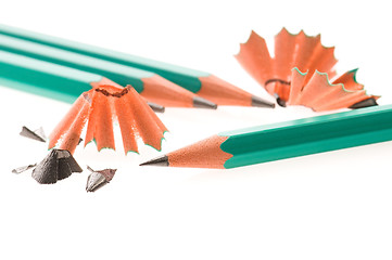 Image showing Pencil and shavings