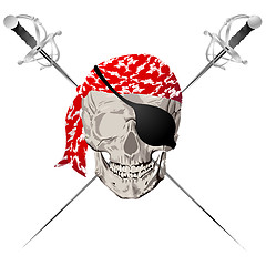 Image showing Pirate skull