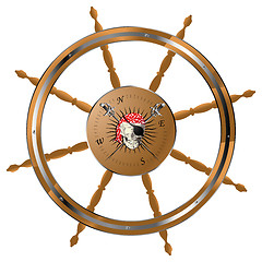 Image showing Pirate steering wheel