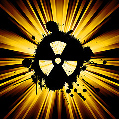 Image showing Grunge nuke sign