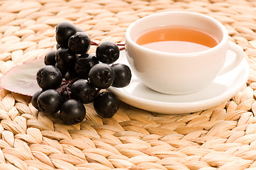 Image showing Black chokeberry tea