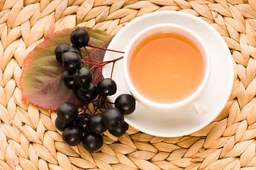 Image showing Black chokeberry tea