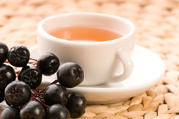 Image showing Black chokeberry tea