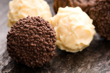 Image showing chocolate truffles assortment 