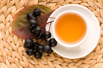 Image showing Black chokeberry tea 