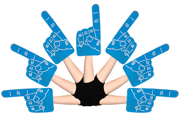 Image showing Foam Hands