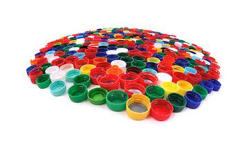 Image showing color plastic caps