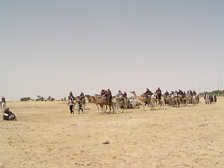 Image showing sahara and caravan