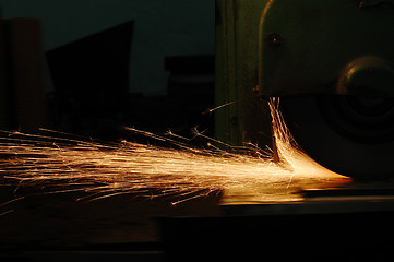 Image showing grinder with sparks