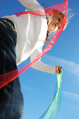 Image showing child ribbons and sky